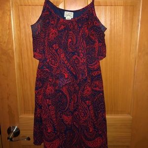 Red and Navy Dress
